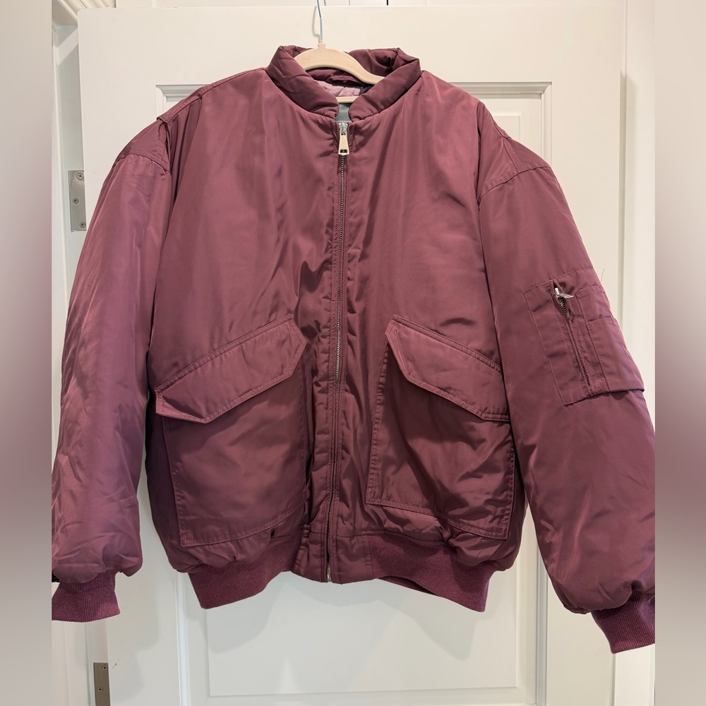 Anthropologie Oversized Bomber Jacket - Size Large